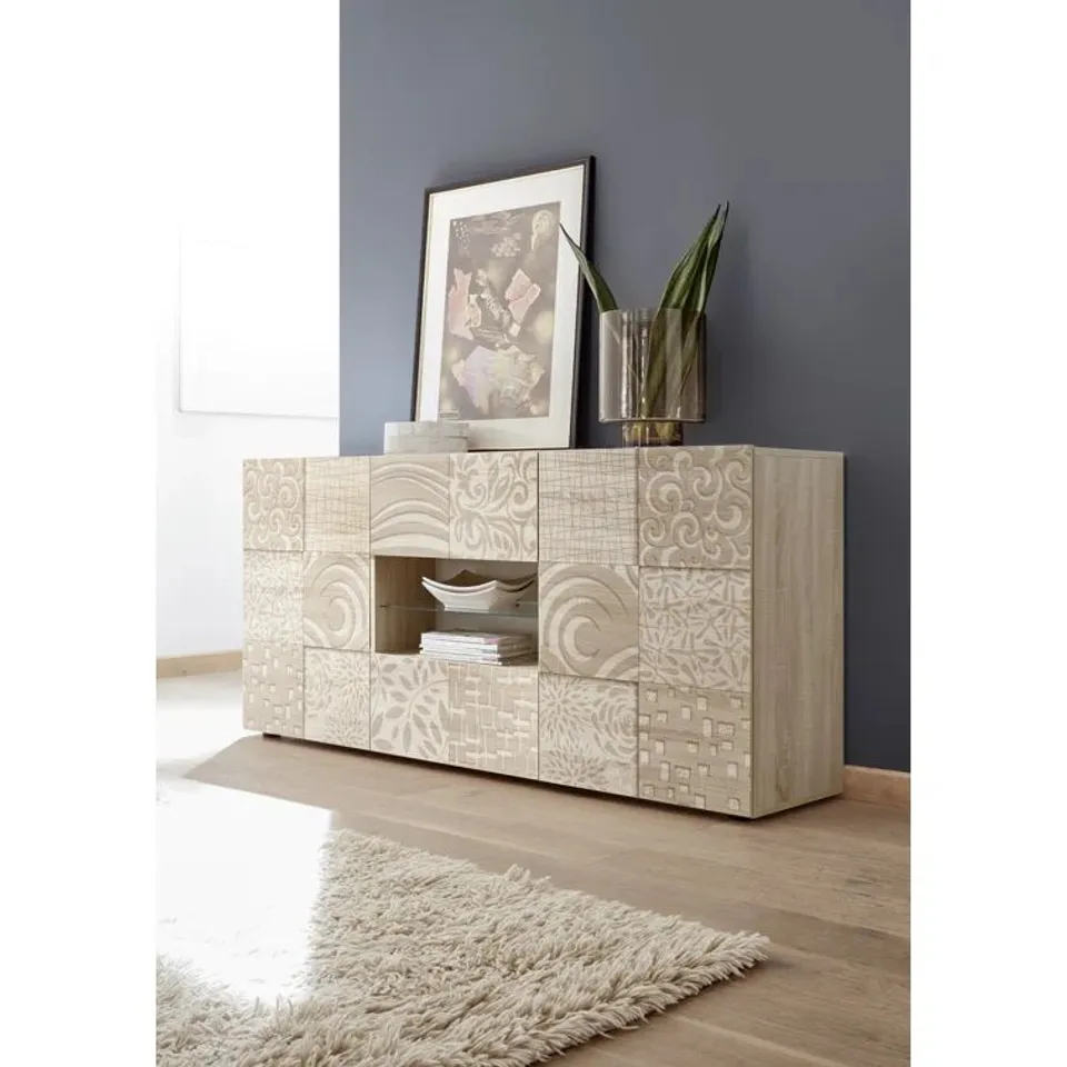 BOXED 2 DRAWER SIDBOARD (2 BOXES)
