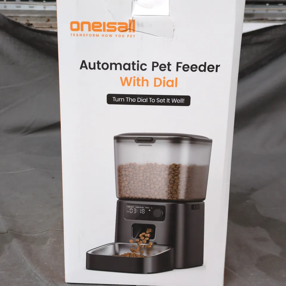 ONEISALL AUTOMATIC PET FEEDER WITH DIAL – MODEL PFD-001