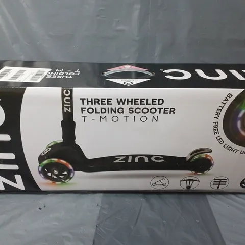ZINC THREE WHEELED FOLDING T-MOTION SCOOTER