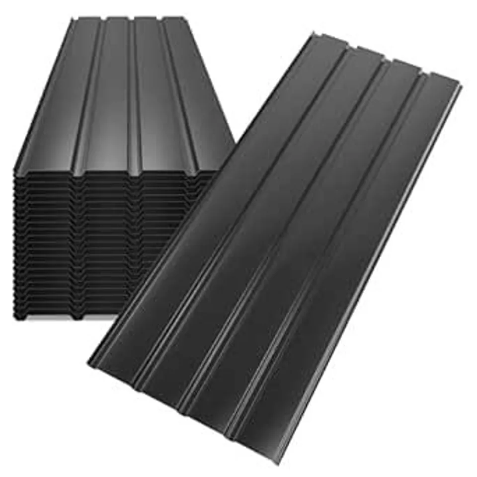 BOXED MONDEER 12PC CORRUGATED ROOFING SHEETS - BLACK (1 BOX)