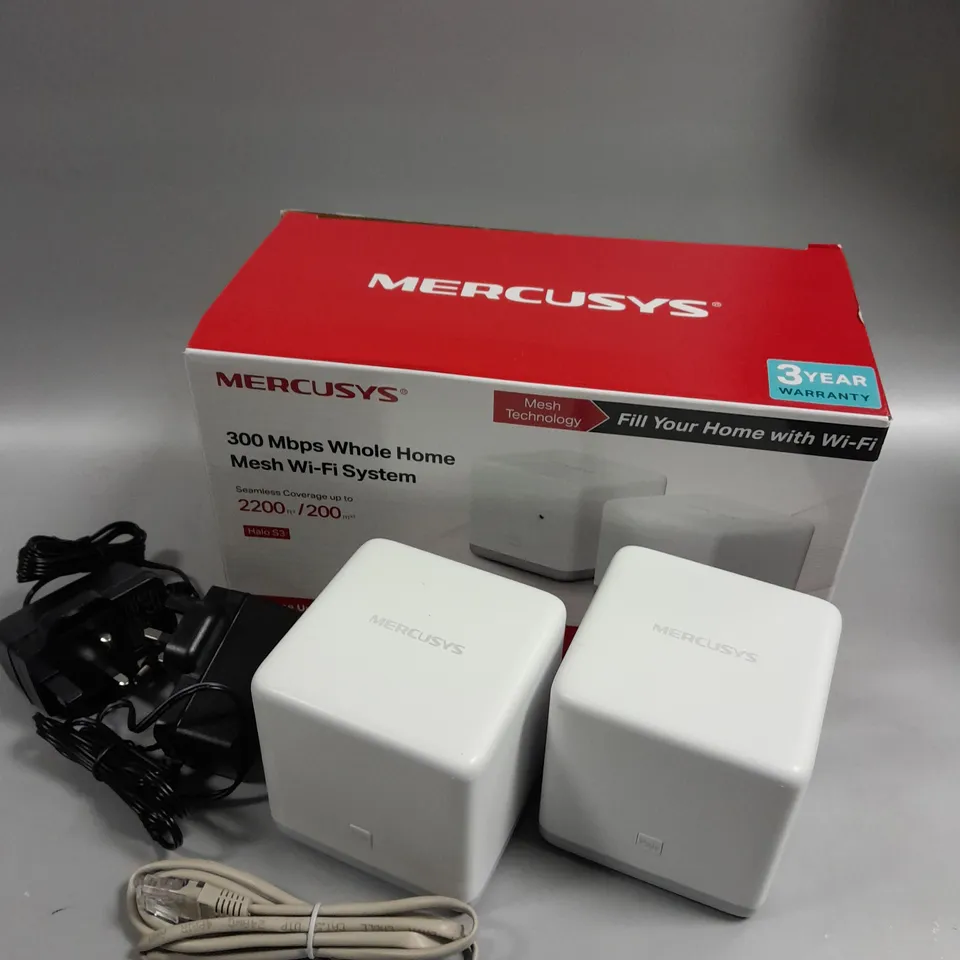 BOXED MERCUSYS 300MBPS WHOLE HOME WIFI SYSTEM 