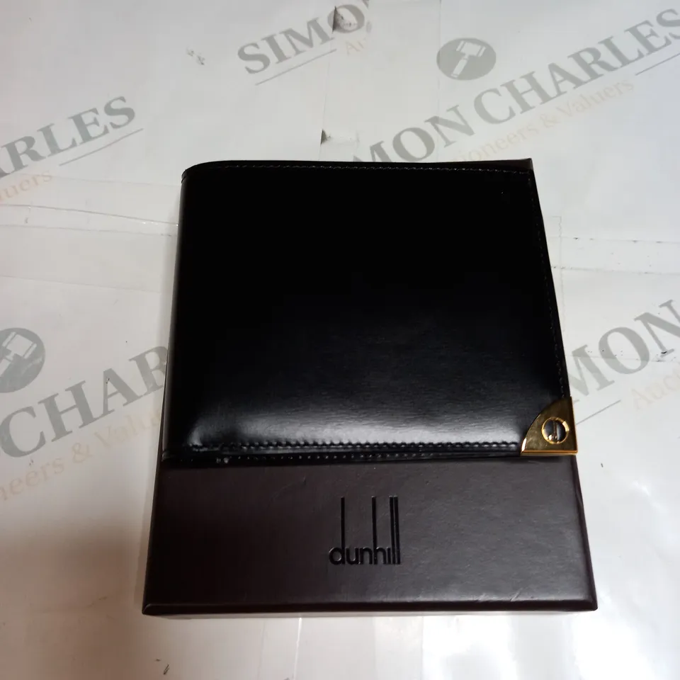 DUNHILL BLACK LEATHER WALLET  
