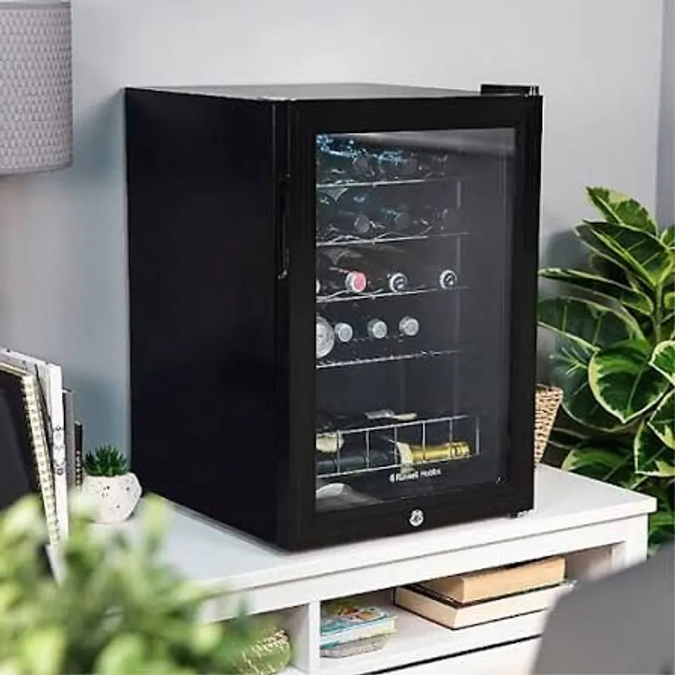 BOXED RUSSELL HOBBS RHGWC4B-LCK WINE COOLER - BLACK
