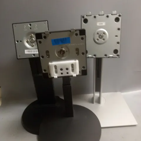 BOX OF APPROX 14 ASSORTED MONITOR STANDS IN BLACK AND SILVER