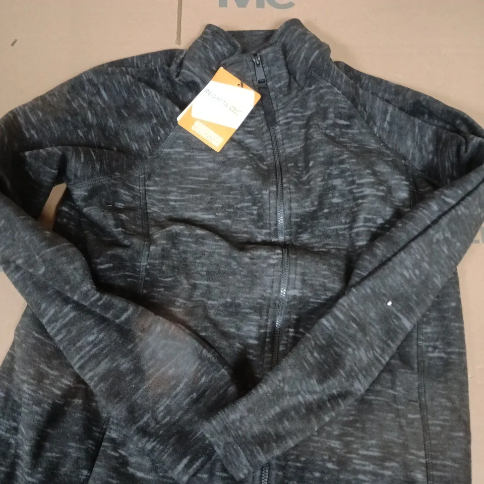 REGATTA GREAT OUTDOORS MEN’S FULL ZIP FLEECE JACKET – BLACK, UK 12