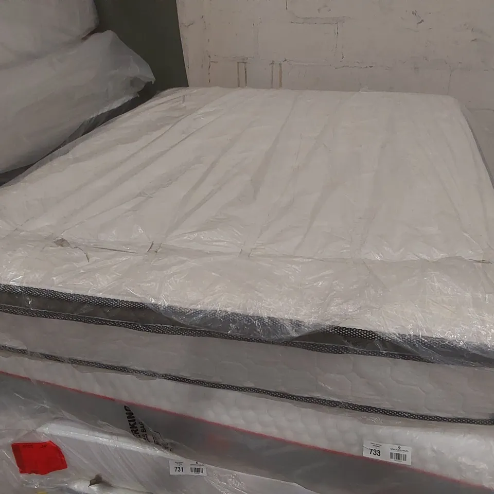 QUALITY BAGGED BRYNA EURO TOP POCKET SPRING MATTRESS 24CM/9IN HEIGHT - 5' KING SIZE