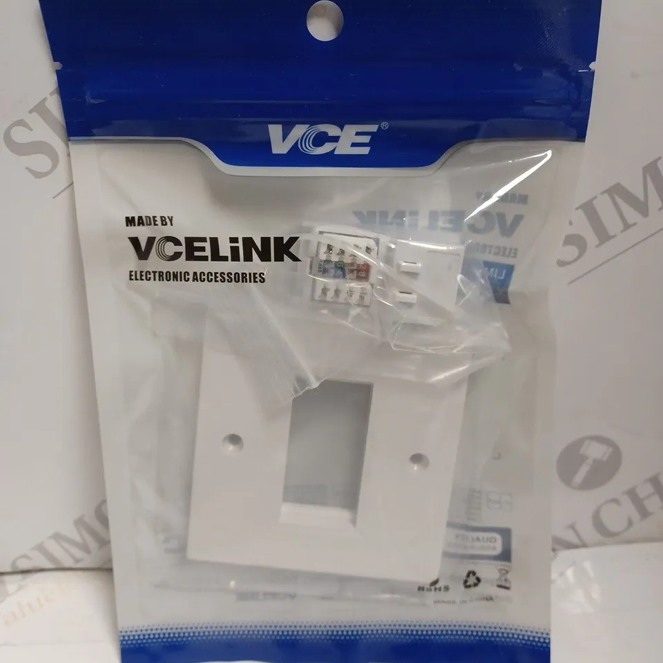 APPROXIMATELY 9 SEALED VCELINK NETWORK WALL PLATE 