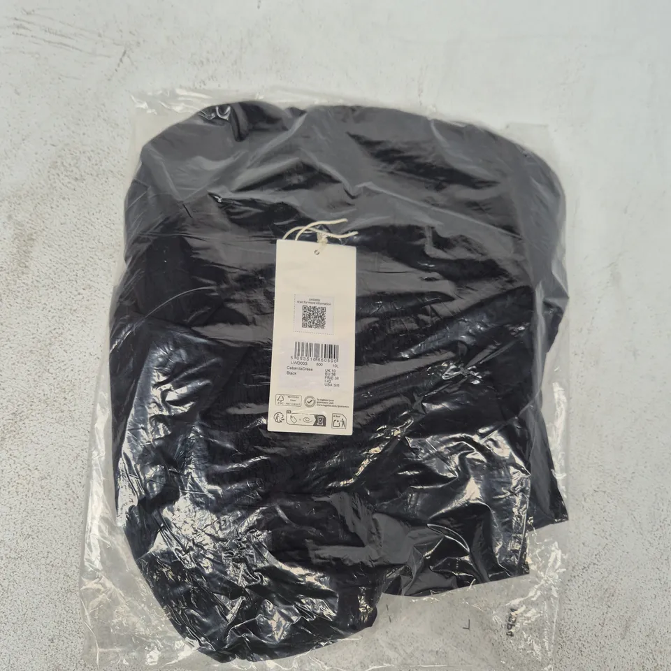 BAGGED REGATTA LIFE CABANITA DRESS IN BLACK SIZE UK 10