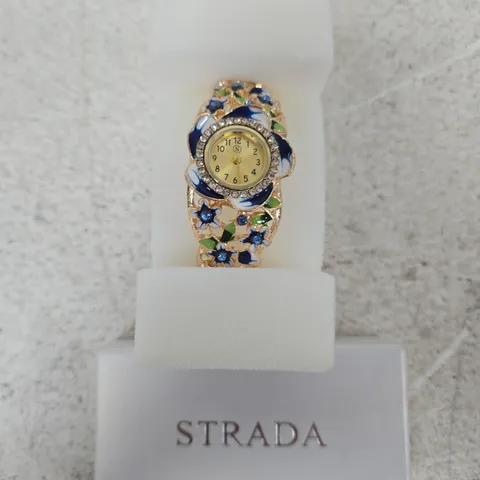 STRADA FLORAL ENAMEL BRACELET WATCH