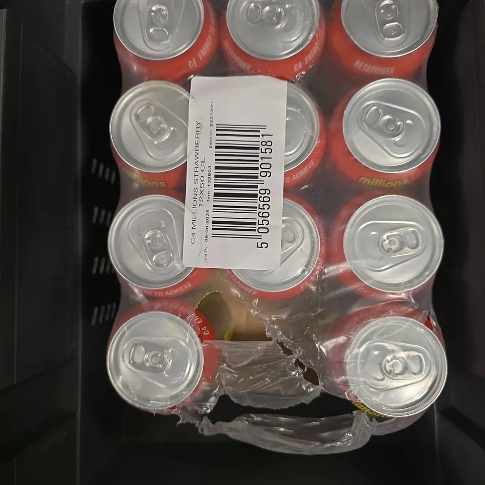 APPROXIMATELY 12 ASSORTED FOOD & DRINK ITEMS TO INCLUDE - SELTIC SEA SALT , C4 ENERGY DRINK , SLEEP GUMMIES ETC