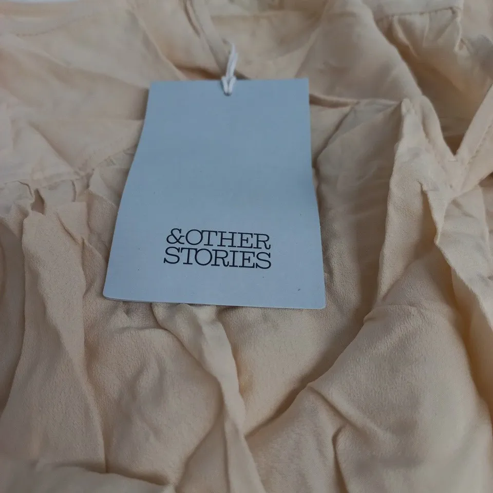 &OTHER STORIES BEIGE LIGHTWEIGHT BLOUSE EU MEDIUM