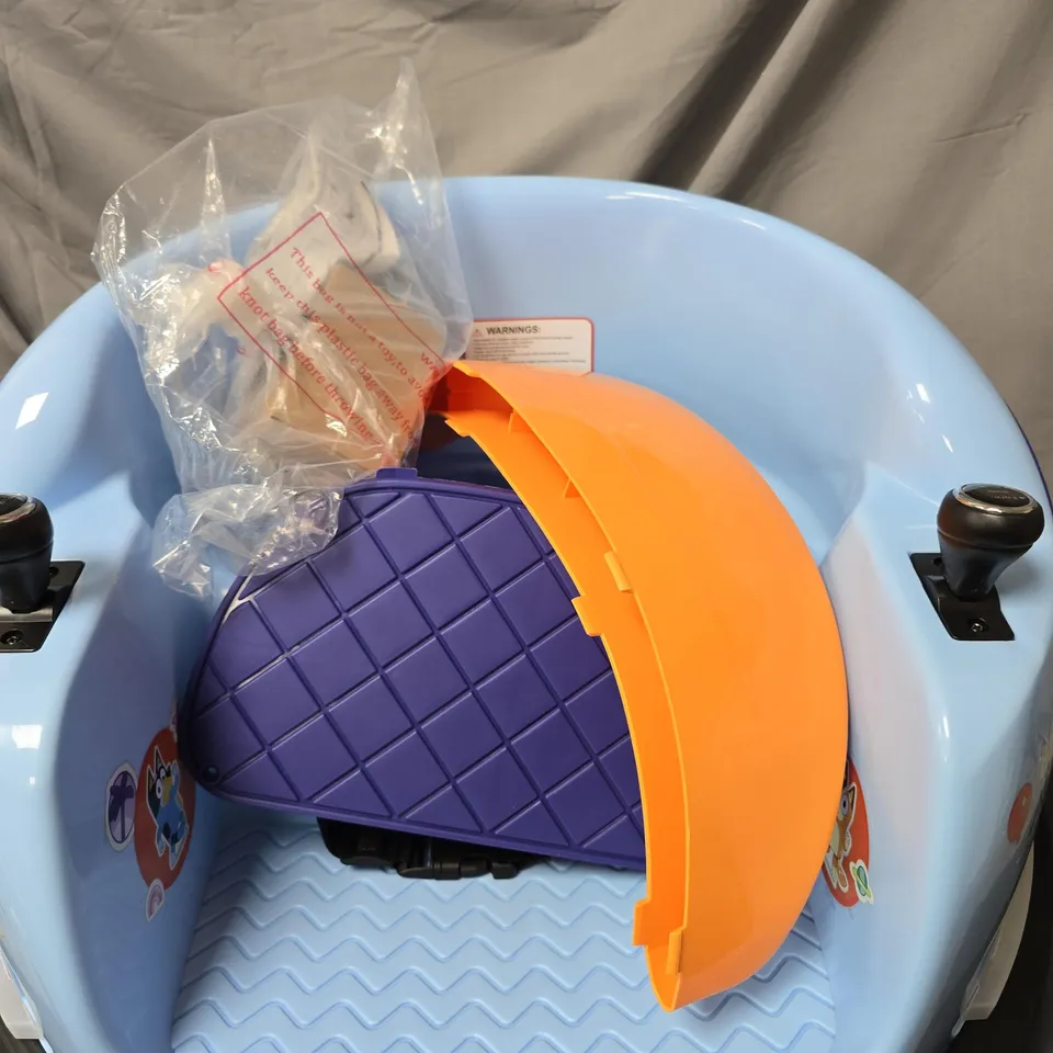 BOXED BLUEY 6V ELECTRIC BUMPER CAR RIDE ON - COLLECTION ONLY