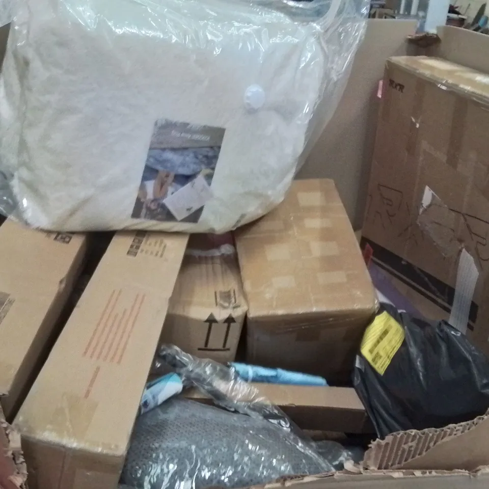 PALLET OF ASSORTED HOUSEHOLD GOODS AND PRODUCTS TO INCLUDE;AQUARIUM LED LIGHT,PLAYMAT,INDUCTION COOKER