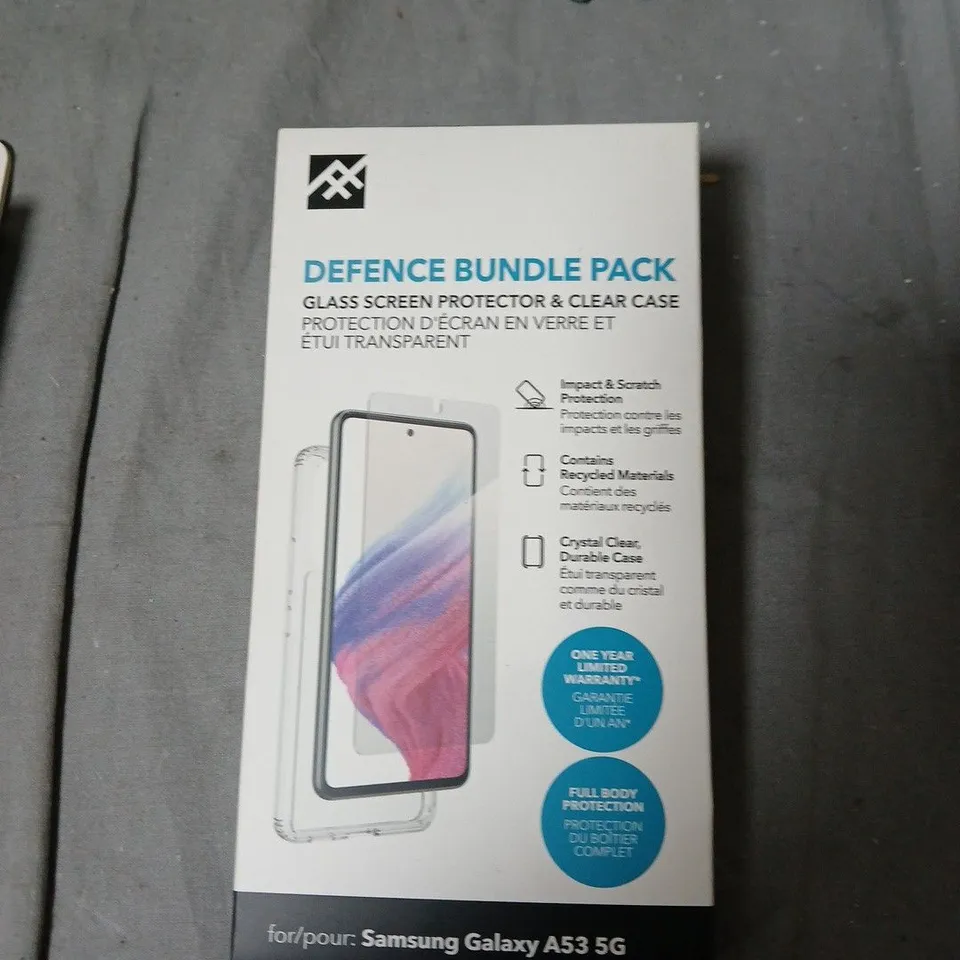 BOX OF APPROXIMATELY 18 ASSORTED PHONE CASE INCLUDING ORIGIN BY ITSKINS DEFENCE BUNDLE PACK – GLASS SCREEN PROTECTOR & CLEAR CASE (SAMSUNG GALAXY) – ASSORTED PACKS