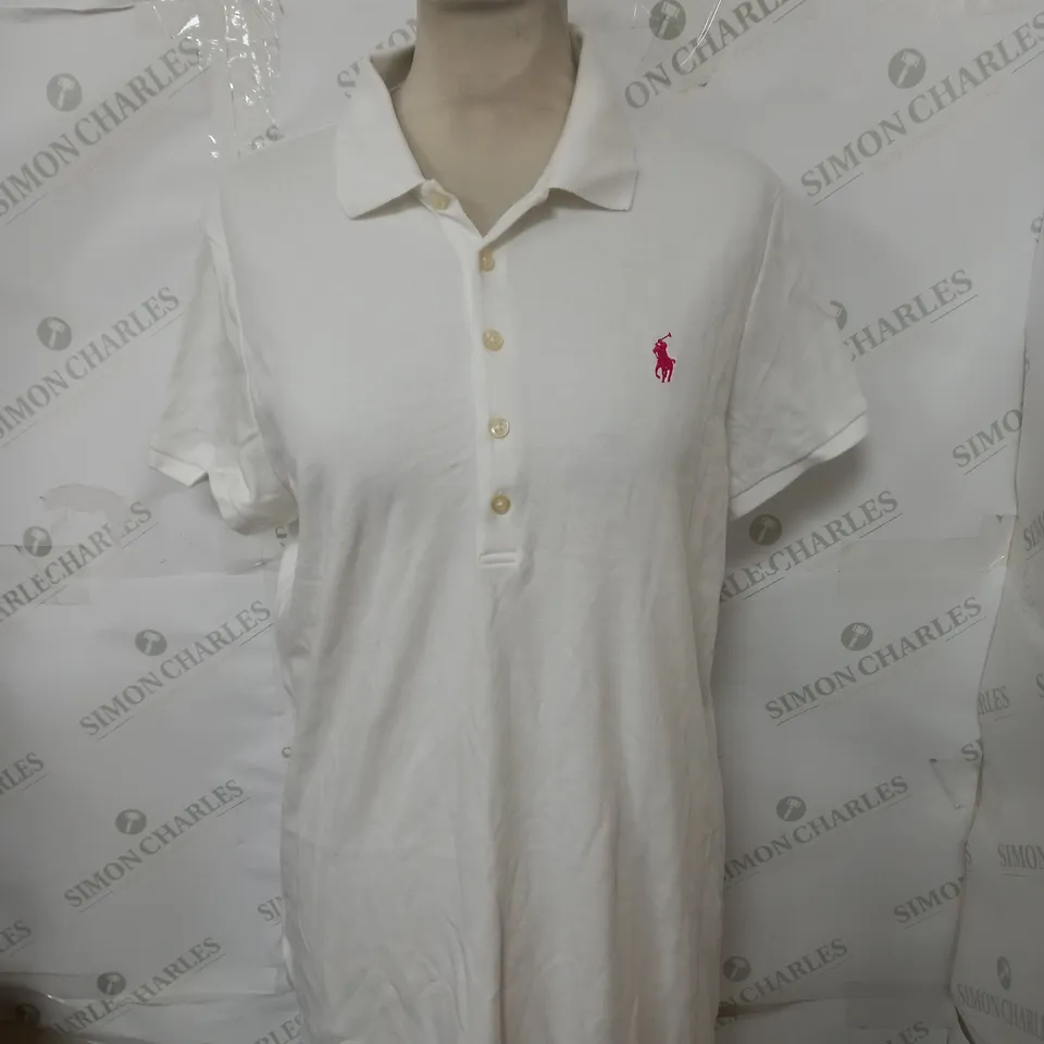 POLO RALPH LAUREN LONG FITTED POLO SHIRT SIZE L