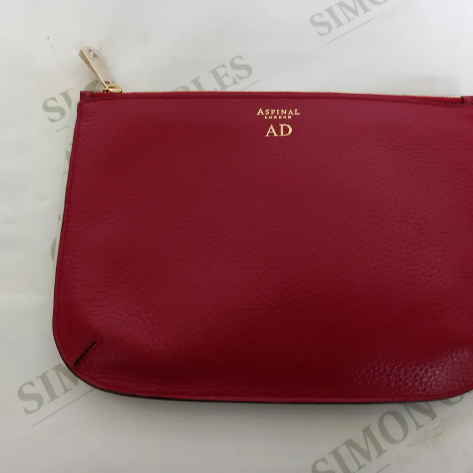ASPINALL LONDON AD PURSE IN RED