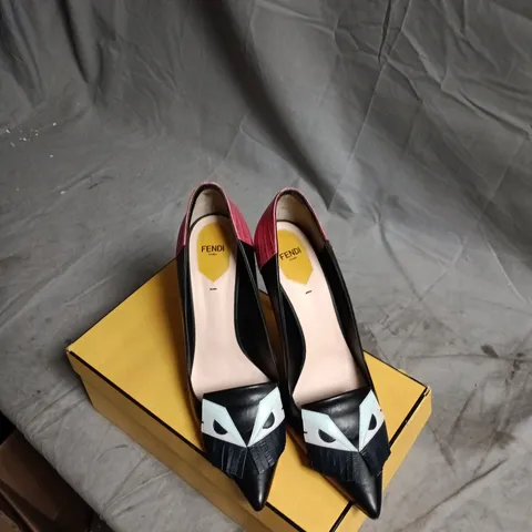 FENDI MULTICOLOUR WOMEN'S HIGH HEEL PUMPS – EU40 (UK7)