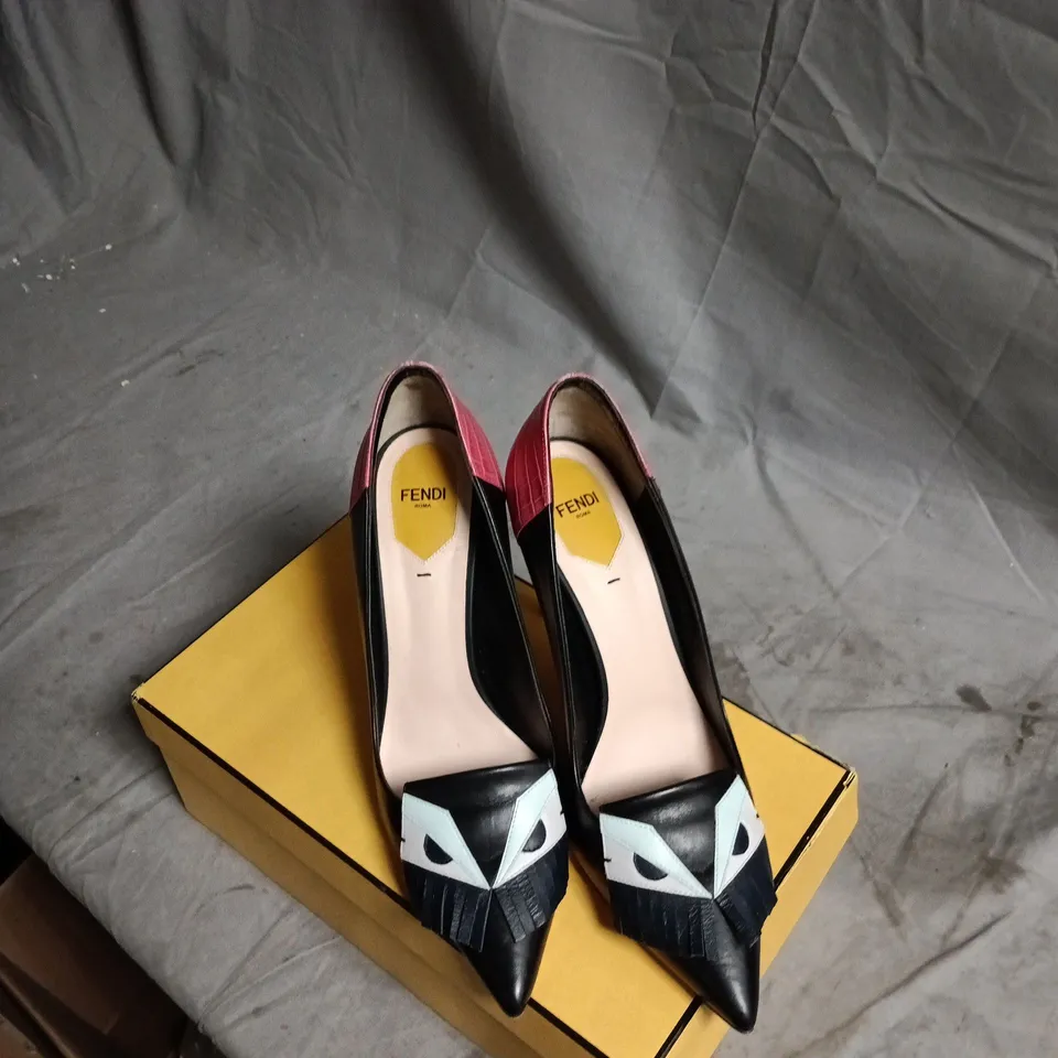 FENDI MULTICOLOUR WOMEN'S HIGH HEEL PUMPS – EU40 (UK7)