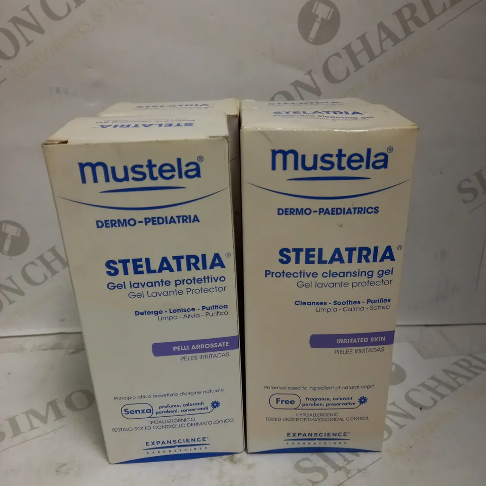 LOT OF 4 X 150ML MUSTELA STELATRIA PROTECTIVE CLEANSING GEL