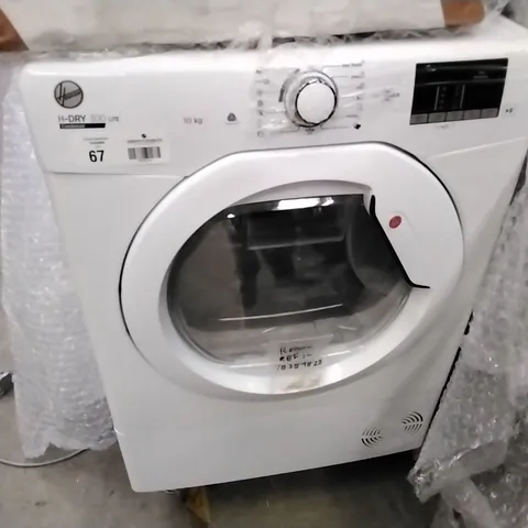 DESIGNER HOOVER HLE C10DE SMART FREESTANDING CONDENSER TUMBLE DRYER WHITE