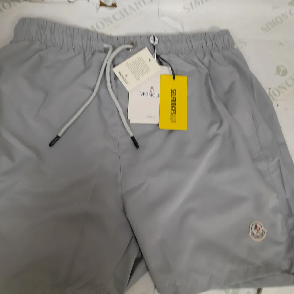 MENS MONCLER GREY SHORTS - SIZE XL