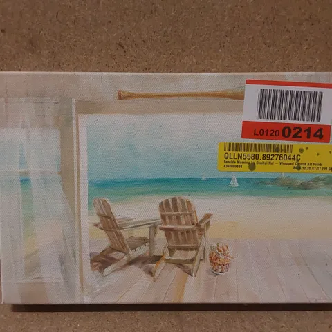 SEASIDE MORNING BY DANHUI NAI WRAPPED CANVAS ART PRINTS