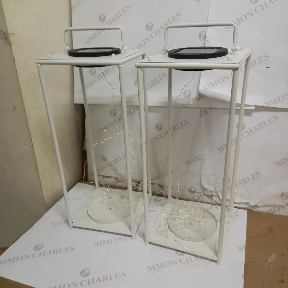 BOX OF 2 KAEMINGK LED SOLAR LANTERN, LARGE