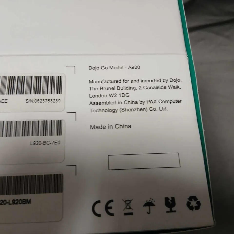 DOJO GO MODEL A920 PAYMENT TERMINAL – BOXED