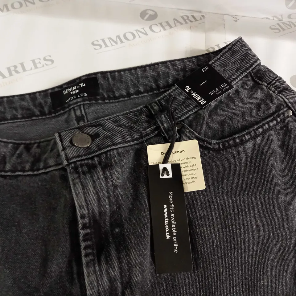 DENIM BY TU WIDE LEG JEANS - 16R