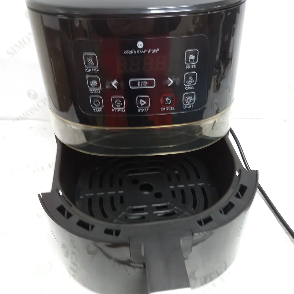 COOK'S ESSENTIALS 4L AIR FRYER IN BLACK