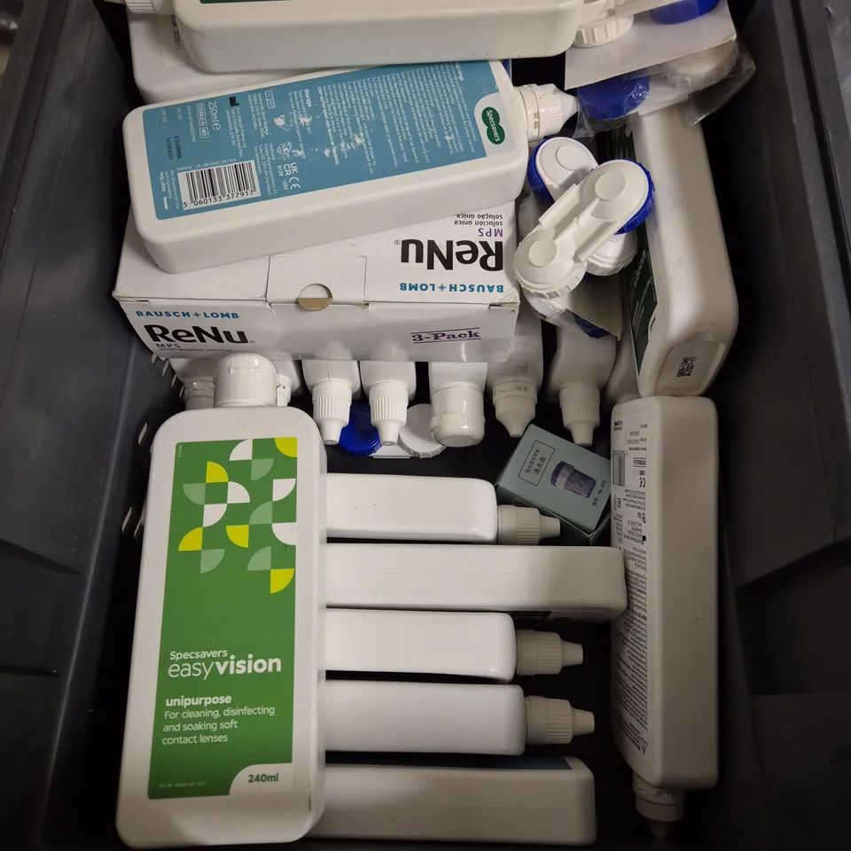 APPROXIMATELY 20 ASSORTED CONTACT LENS SOLUTIONS - COLLECTION ONLY