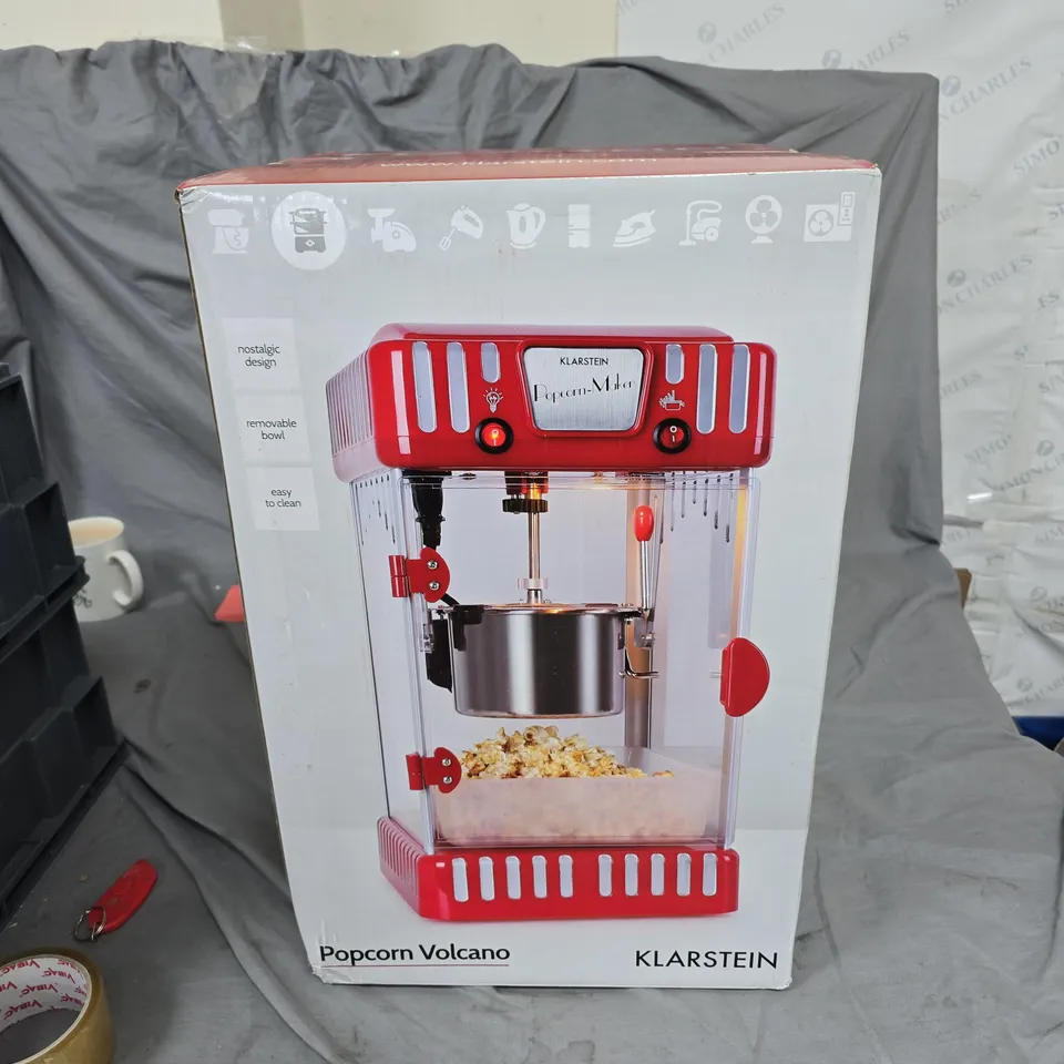 KLARSTEIN POPCORN VOLCANO POPCORN MAKER – BOXED