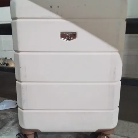 LUGG JETSET CABIN BAG CREAM WITH BROWN