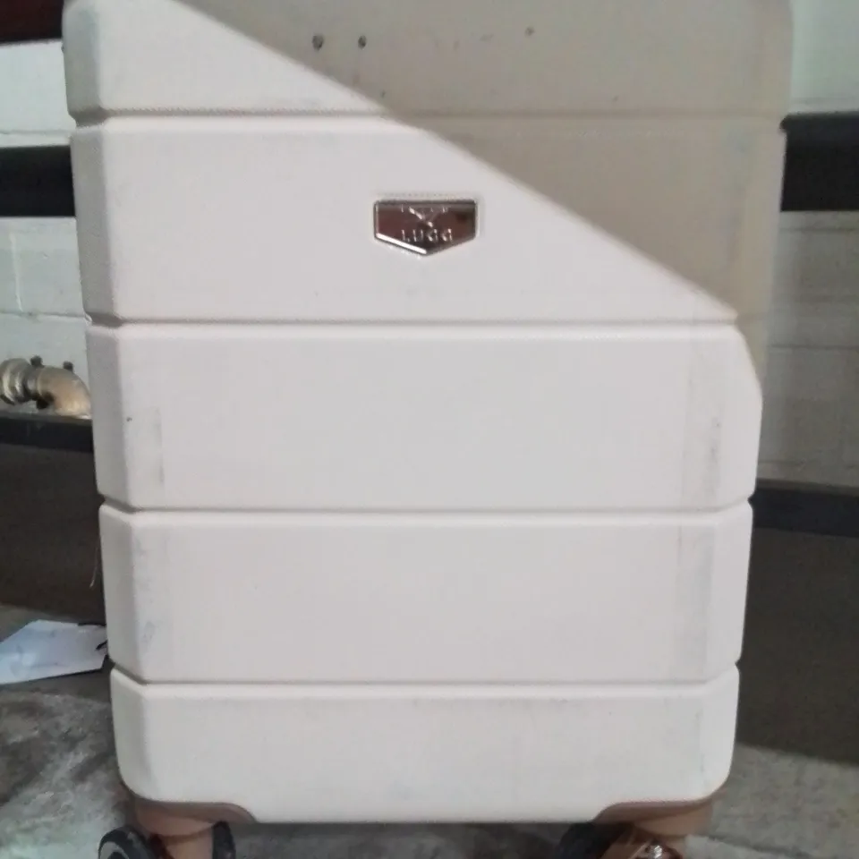 LUGG JETSET CABIN BAG CREAM WITH BROWN 