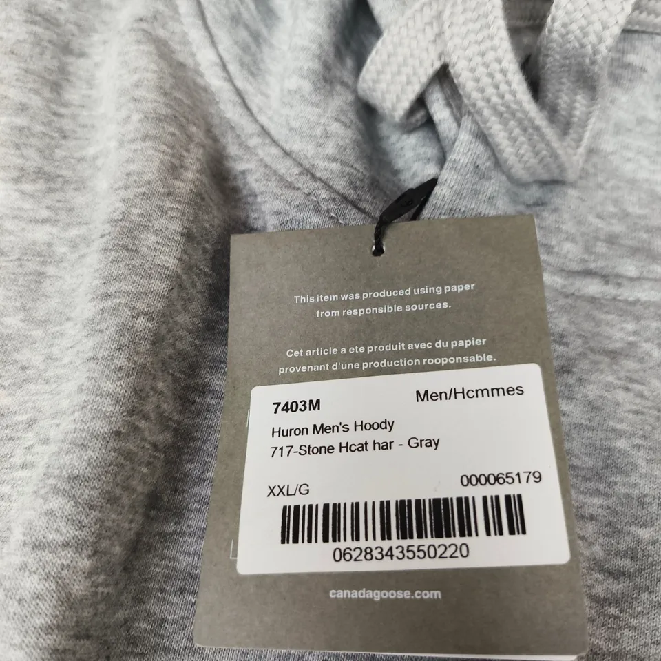 CANADA GOOSE HURON MEN'S HOODY – GREY HEATHER, XXL