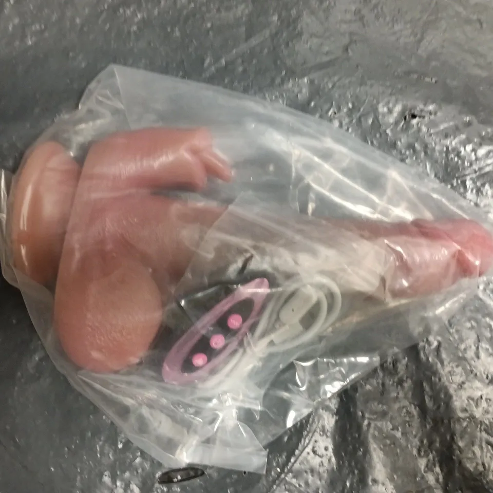 BOXED UNBRANDED SILICONE DILDO WITH CLITORAL STIMULATION