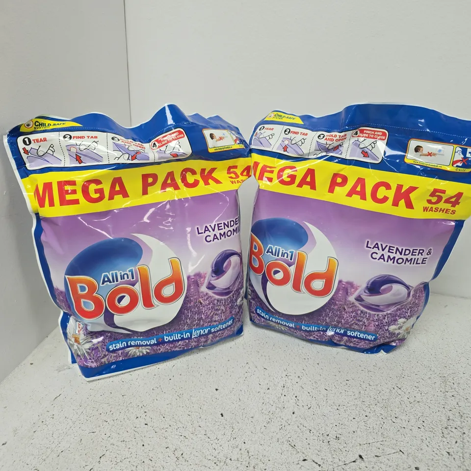 2 BOLD - BOLD ALL-IN-1 PODS LAVENDER AND CAMOMILE XXL PACKS - COLLLECTION ONLY