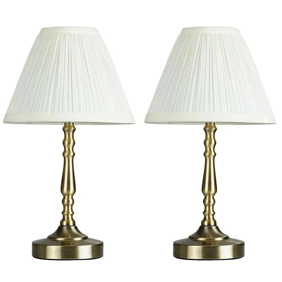 BOXED FASON 36CM TABLE LAMP SET OF 2