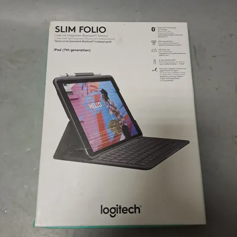 BOXED LOGITECH SLIM FOLIO IPAD 7TH GEN KEYBOARD