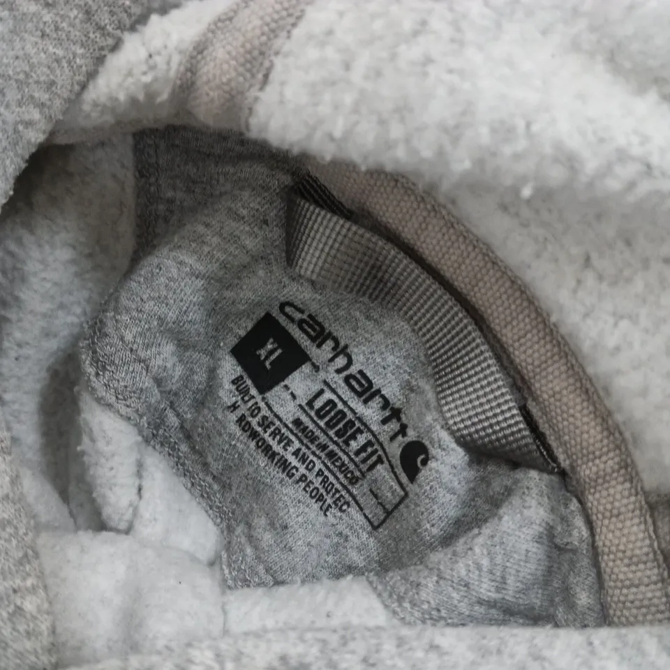 CARHARTT GREY HOODIE – MEN’S SIZE M