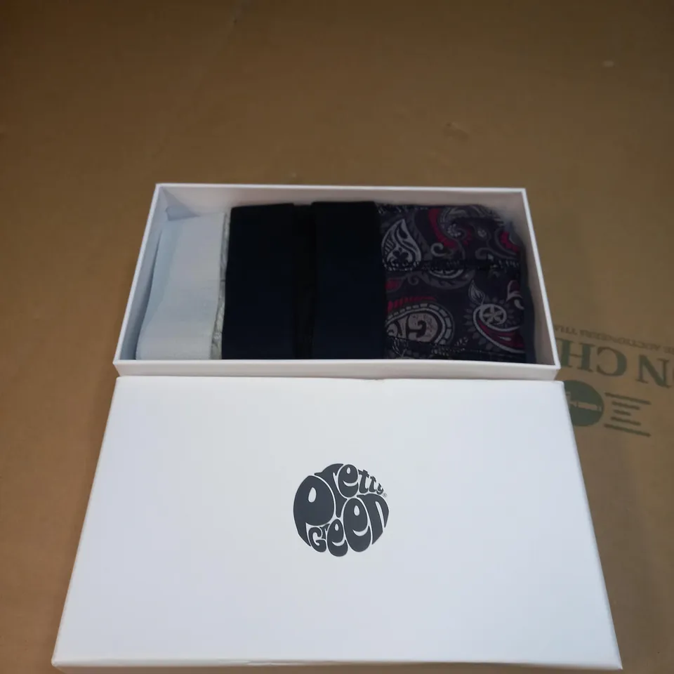 MENS PRETTY GREEN HAMILTON PAISLEY BOXER SHORTS SIZE L