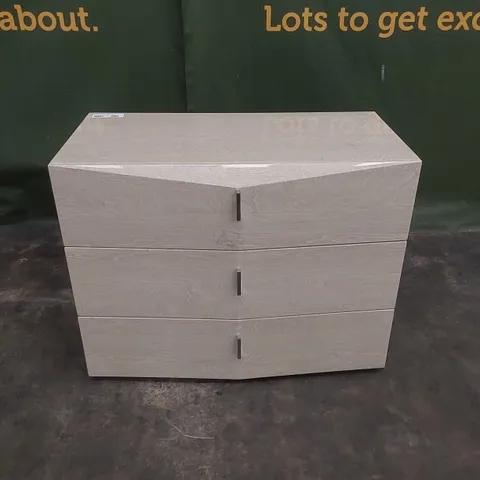 DESIGNER 3-DRAWER CHEST OF DRAWERS