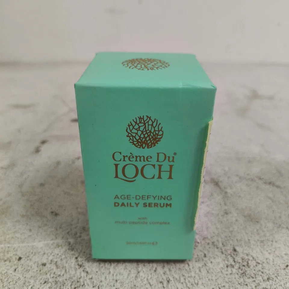 CRÈME DU LOCH AGE-DEFYING DAILY SERUM – FACIAL SKINCARE (60ML), BOXED