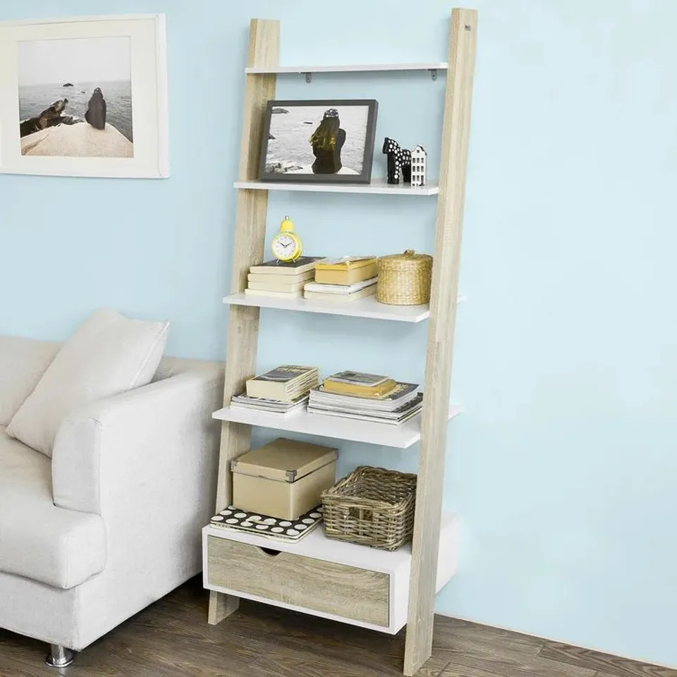 BOXED AGILAR 176CM H × 65CM W LADDER BOOKCASE