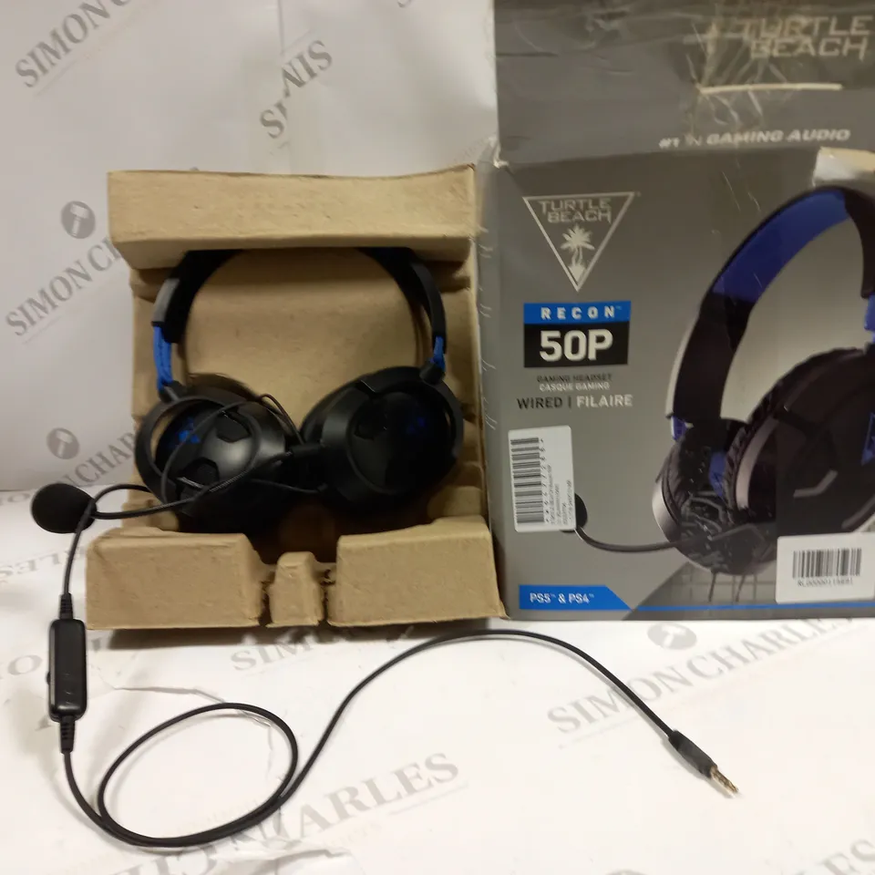 TURTLE BEACH RECON 50P WIRED GAMING HEADSET FOR PS5 & PS4 