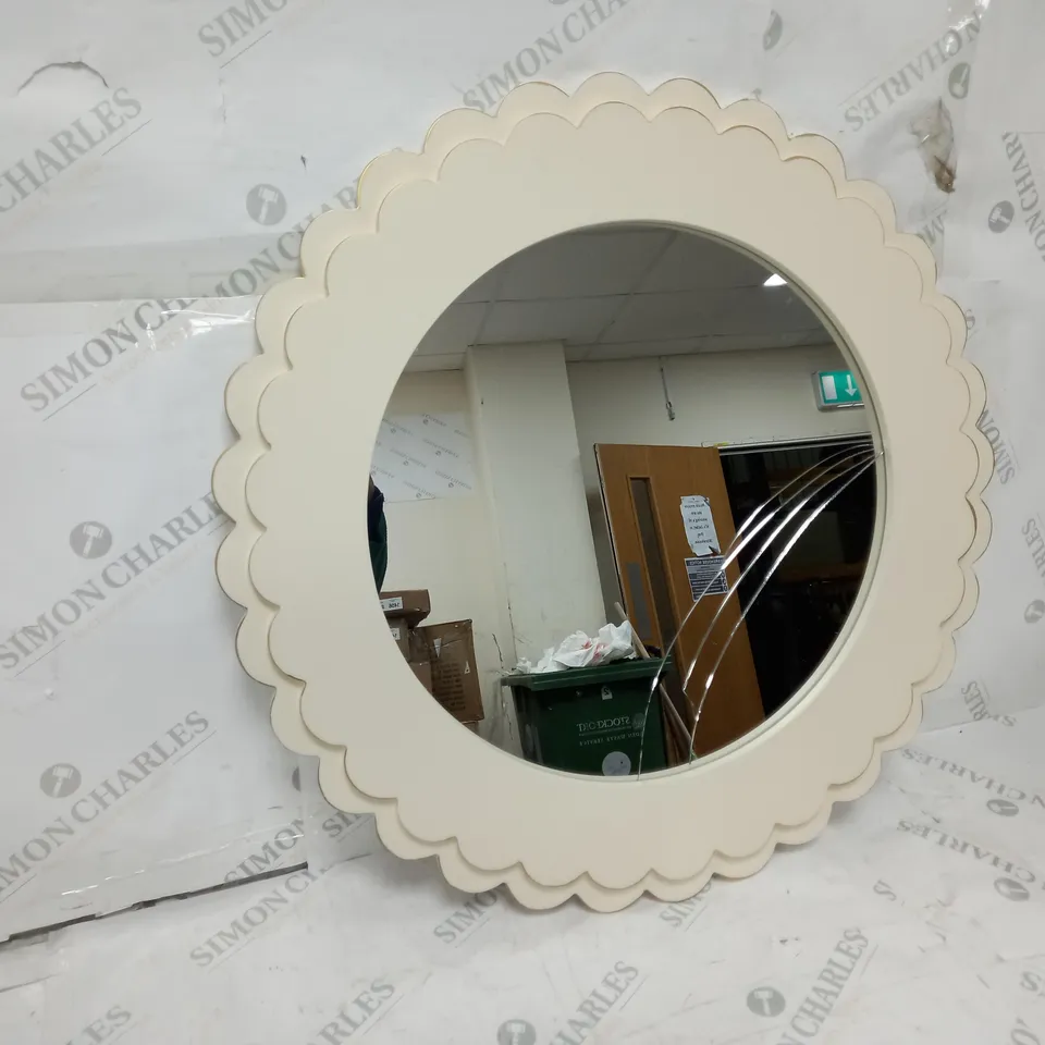 BUNDLEBERRY BY AMANDA HOLDEN SCALLOPED EDGE WALL MIRROR
