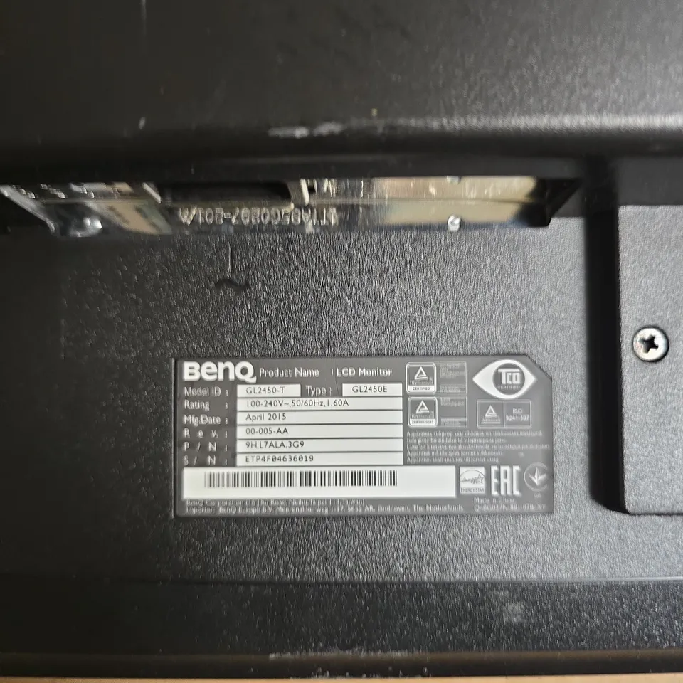 BENQ 24-INCH LCD MONITOR GL2450T/GL2450E