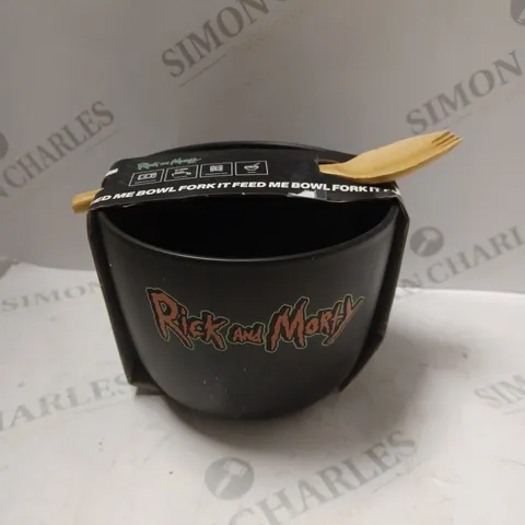 FORK IT RICK AND MORTY THEMED FEED ME BOWL