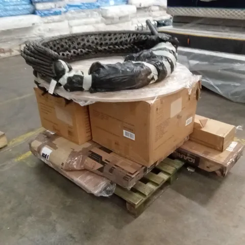 PALLET OF ASSORTED INCOMPLETE FURNITURE PARTS AND PIECES