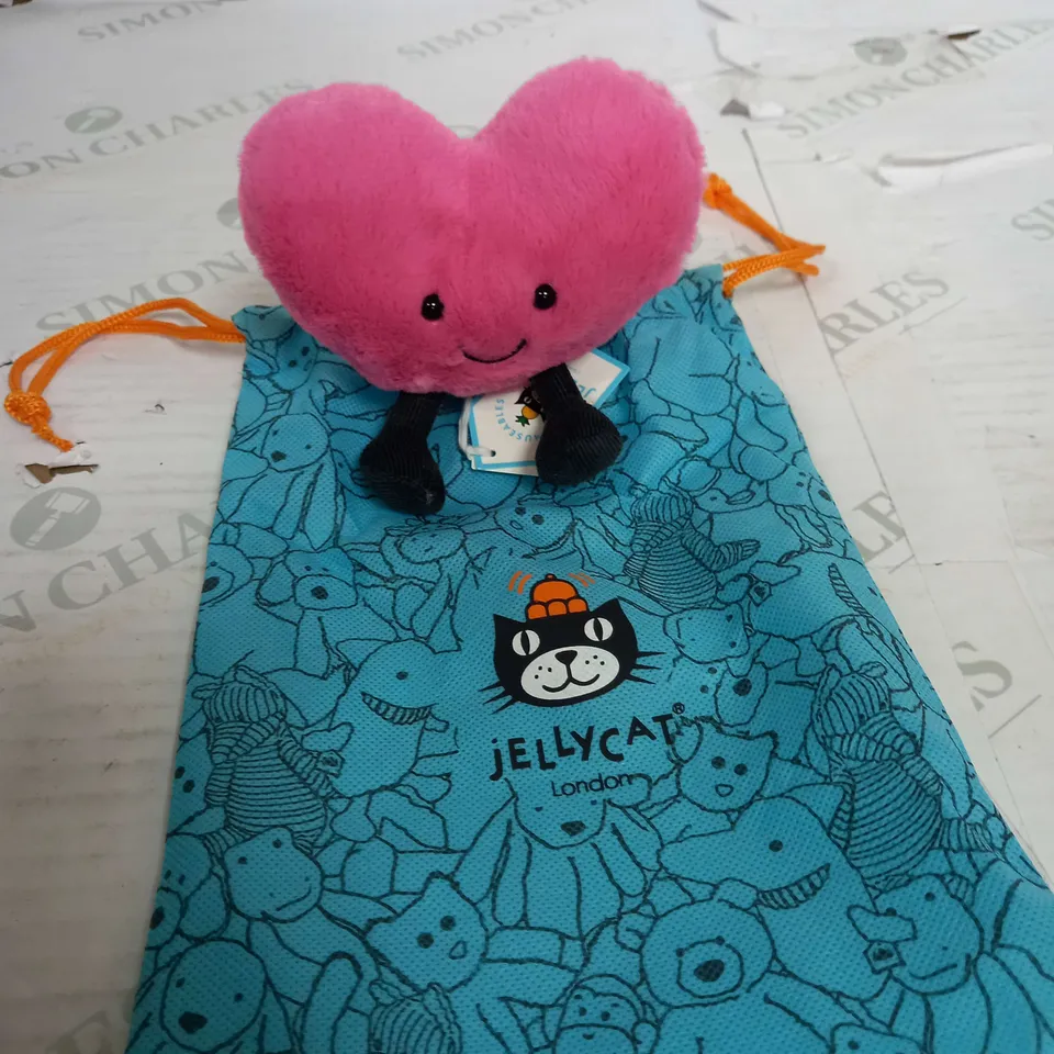 JELLYCAT I AM AMUSEABLE HOT PINK HEART